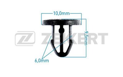 Клипса крепежная Zekkert BE3391
