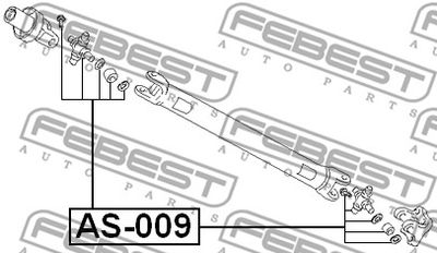 Крестовина карданного вала FEBEST AS009