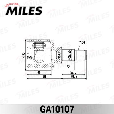 ШРУС внутренний Miles GA10107