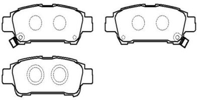 Колодки тормозные дисковые задние HSB HP5207