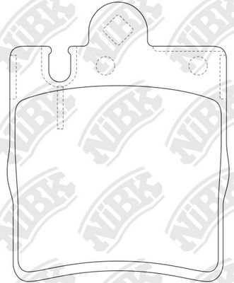 Колодки тормозные дисковые NIBK PN0126