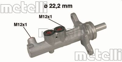 Цилиндр тормозной главный METELLI 050535
