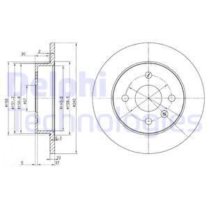 Диск тормозной DELPHI BG3403