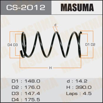 Пружина передняя Masuma CS2012