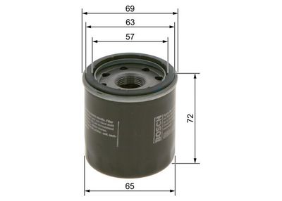 Фильтр масляный BOSCH 09864B7061