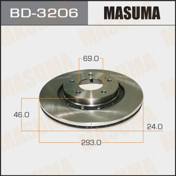 Диск тормозной Masuma BD3206