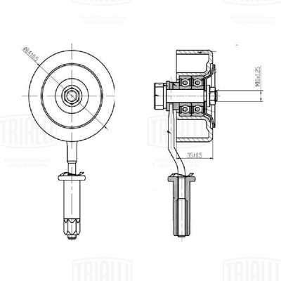 Ролик натяжителя ремня ГРМ TRIALLI CM6174
