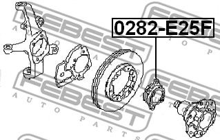 Ступица FEBEST 0282E25F