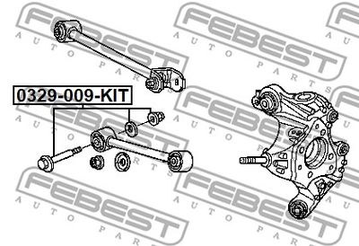 Болт с эксцентриком ремкомплект FEBEST 0329009KIT