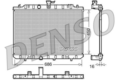 Радиатор системы охлаждения DENSO DRM46006