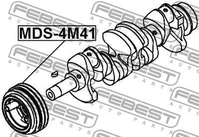 Шкив коленвала FEBEST MDS4M41