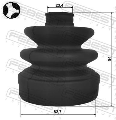 Пыльник ШРУС внутреннего комплект FEBEST 2215NS27T
