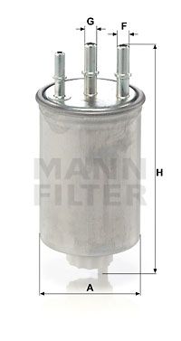 Фильтр топливный MANN-FILTER WK8296