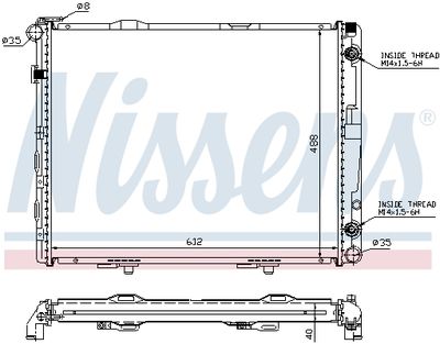 Радиатор системы охлаждения NISSENS 62679A
