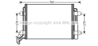 Радиатор кондиционера AVA VN5291D