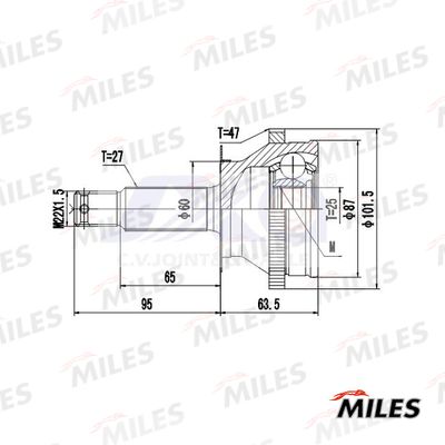 ШРУС наружный Miles GA20597