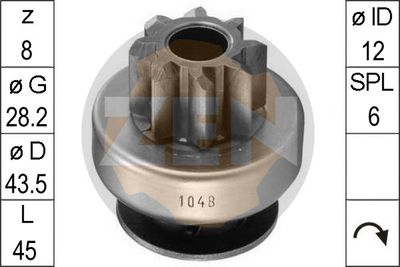 Бендикс стартера ERA ZN1048