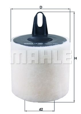 Фильтр воздушный MAHLE LX1651