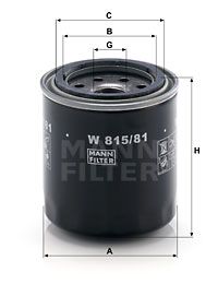 Фильтр масляный MANN-FILTER W81581