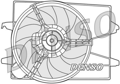 Вентилятор радиатора DENSO DER10003