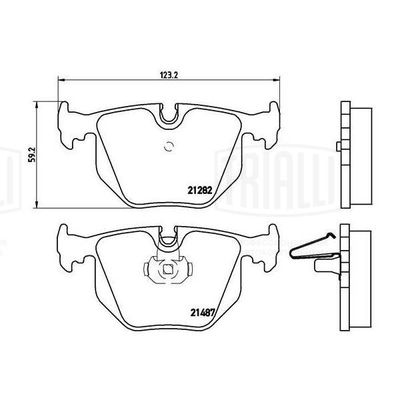Колодки тормозные дисковые задние TRIALLI PF4005