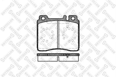 Колодки тормозные дисковые передние STELLOX 431000BSX