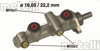 Цилиндр тормозной главный METELLI 050197