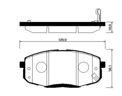 Колодки тормозные дисковые передние HSB HP0040