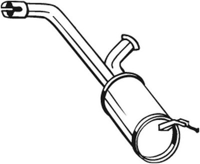 Глушитель средняя часть POLMOSTROW 19108