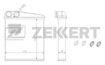Радиатор отопителя Zekkert MK5054