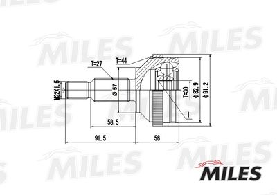 ШРУС наружный Miles GA20115