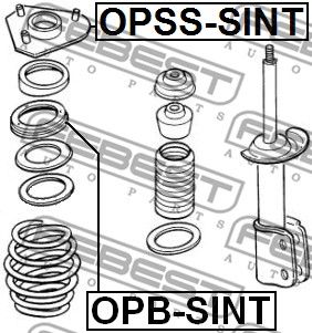 Подшипник передней опоры амортизатора FEBEST OPBSINT