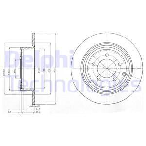 Диск тормозной DELPHI BG4169