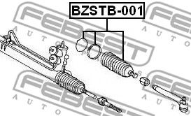 Пыльник рулевой рейки FEBEST BZSTB001