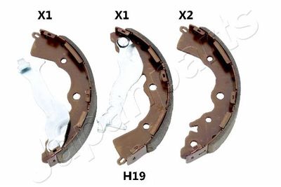 Колодки тормозные барабанные JAPANPARTS GFH19AF