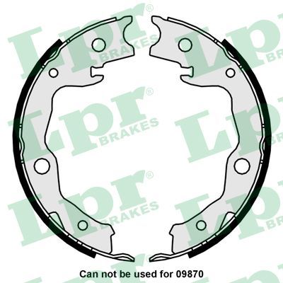 Колодки тормозные барабанные LPR 01034
