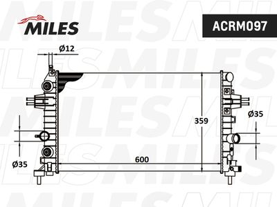 Радиатор Miles ACRM097