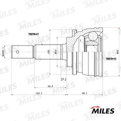 ШРУС наружный Miles GA20325