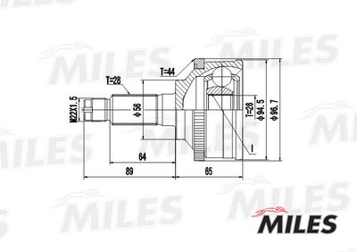 ШРУС наружный Miles GA20234
