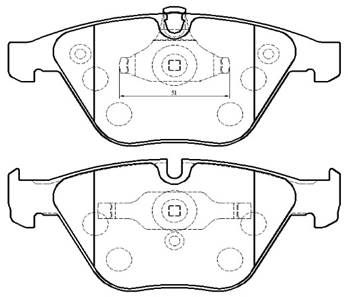 Колодки тормозные дисковые HSB HP5196