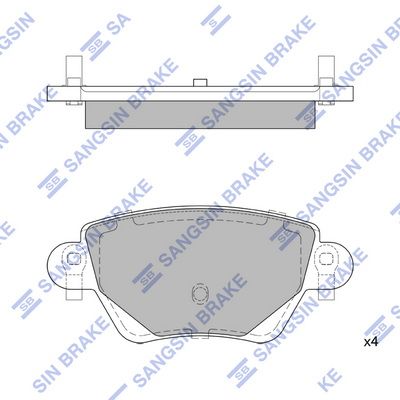 Колодки тормозные дисковые SANGSIN SP2031