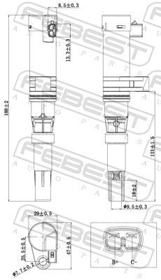 Катушка зажигания FEBEST 24640001