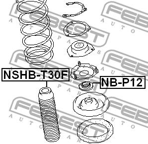 Пыльник амортизатора переднего FEBEST NSHBT30F