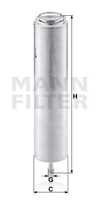 Фильтр топливный MANN-FILTER WK5002X