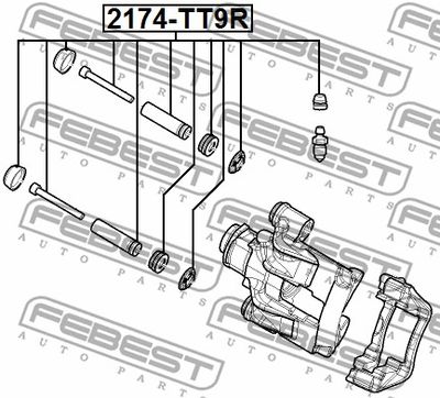 Ремкомплект суппорта переднего FEBEST 2174TT9R