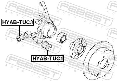 Сайлентблок цапфы задней FIXAR FG0142