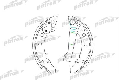 Колодки тормозные барабанные PATRON PSP191