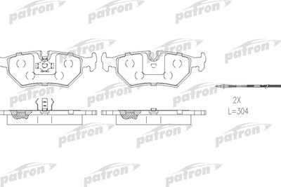 Колодки тормозные дисковые задние PATRON PBP1003