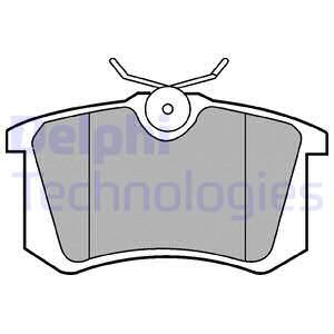 Колодки тормозные дисковые комплект DELPHI LP571