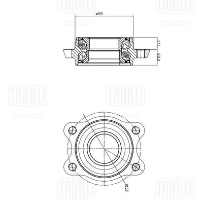 Подшипник передней ступицы TRIALLI MR1831